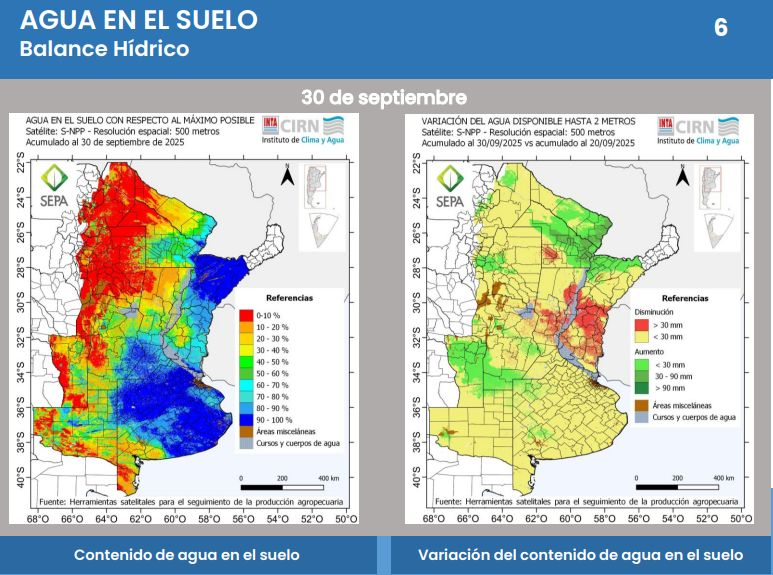 Corrientes se ubica entre las provincias con mayor exceso de agua en el suelo 