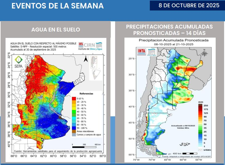 Corrientes se ubica entre las provincias con mayor exceso de agua en el suelo 