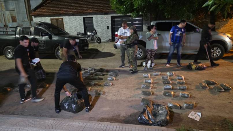 Corrientes: secuestraron marihuana valuada en $127 millones y detuvieron a dos personas- Corrientes: secuestraron marihuana valuada en $127 millones y detuvieron a dos personas