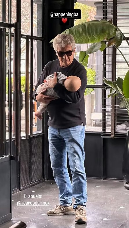 Ricardo Darín se mostró junto a su nieto Dante
