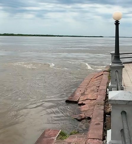 Explican qué pasó con el socavamiento de la Punta San Sebastián en Corrientes