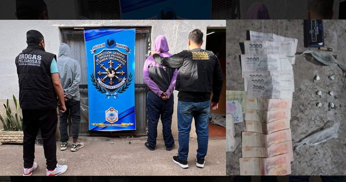 Atraparon a dos personas que vendían droga en un barrio de Corrientes
