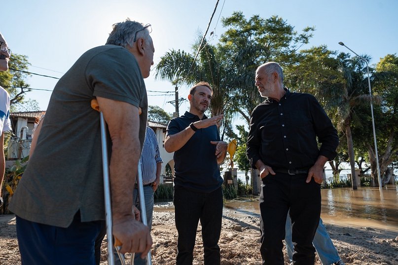 Valdés anunció obras urgentes para Paso de la Patria ante la crecida del Paraná
