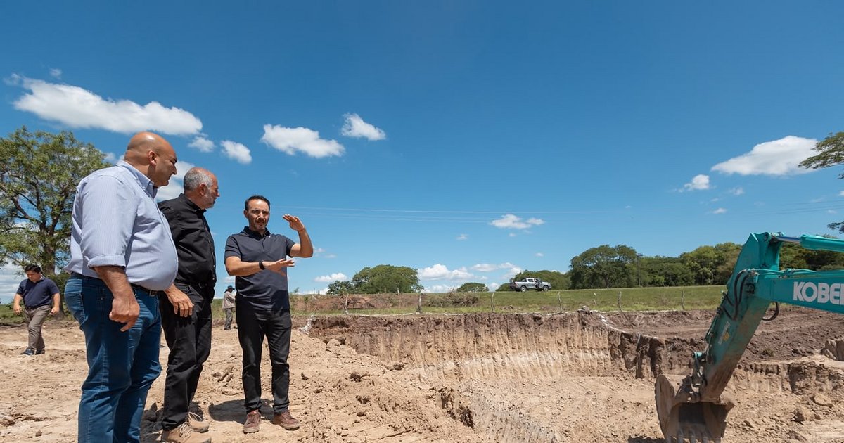 Valdés supervisó obras hídricas para reducir anegamientos
