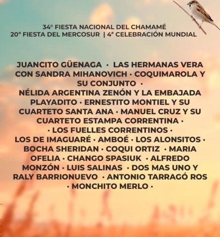 Raly Barrionuevo estará en la Fiesta Nacional del Chamamé: conocé el anticipo de la grilla- Raly Barrionuevo estará en la Fiesta Nacional del Chamamé: conocé el anticipo de la grilla