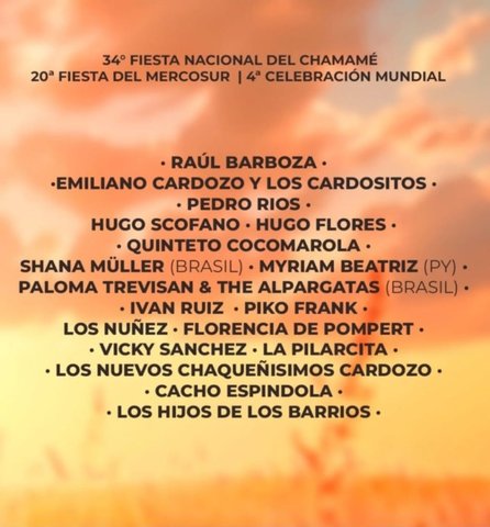 Raly Barrionuevo estará en la Fiesta Nacional del Chamamé: conocé el anticipo de la grilla- Raly Barrionuevo estará en la Fiesta Nacional del Chamamé: conocé el anticipo de la grilla