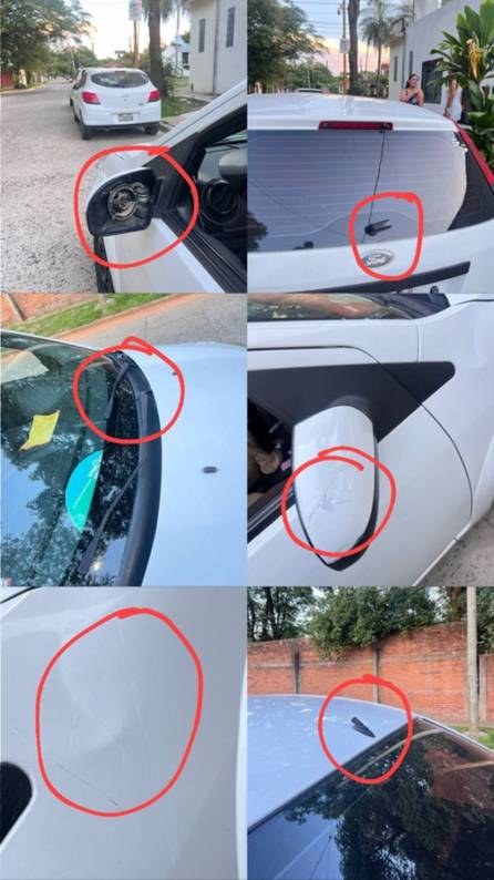 Una mujer destrozó vehículos estacionados en inmediaciones del Corrientes Tenis Club