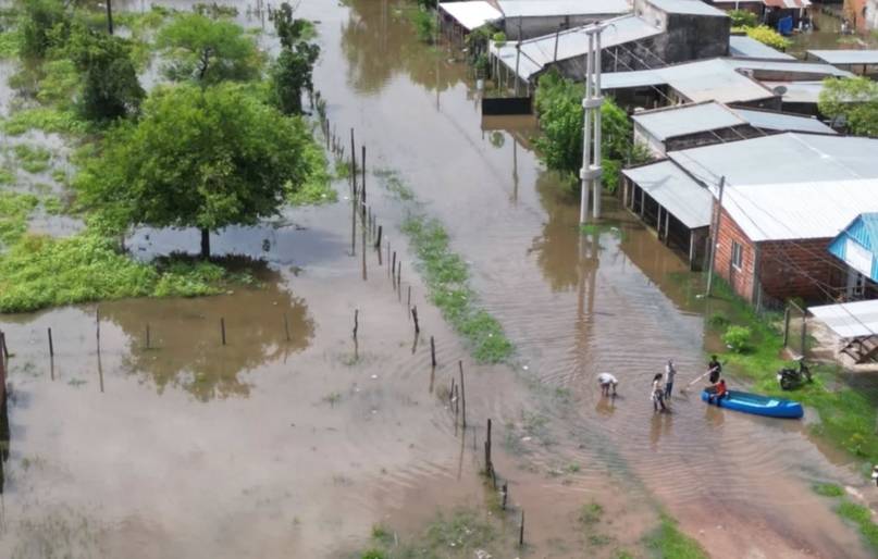 Inundación en San Luis del Palmar: crece el Riachuelo y hay más de 300 evacuados 