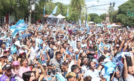 Festejos de Argentina campeón del mundo