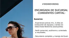 Importante Empresa de Indumentaria Femenina se encuentra busqueda Encargada anuncio N° 0