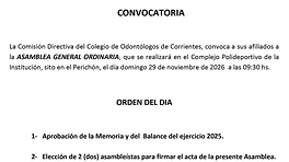 CONVOCATORIA anuncio N° 0